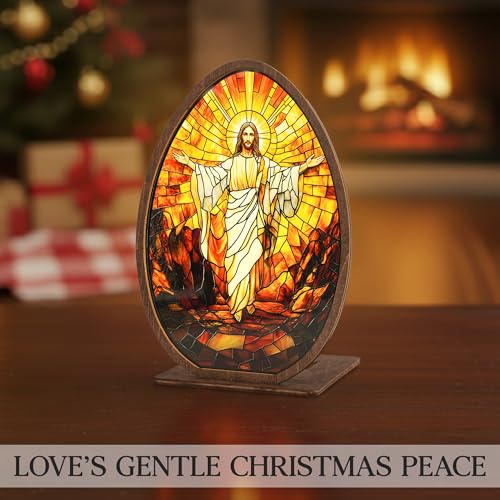 He Is Risen Empty Tomb Resurrection Scene - Wood & Acrylic Easter Table Decor