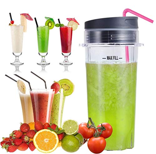 6-Fin Blender Replacement Blade and 16oz Cups Set for Select Models