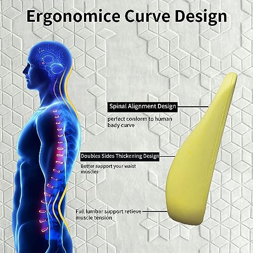 Memory Foam Lumbar Support Pillow for Car and Office Chairs