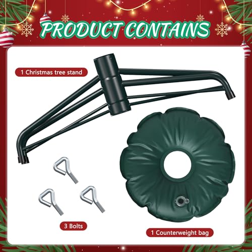 Womnwomn Christmas Tree Stand for Artificial Trees 4-6ft, Metal Base with Floor Protectors