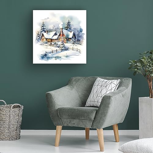 Trademark Fine Art 24x24 In The Golden Valley 'Christmas At Home' Canvas Wall Art