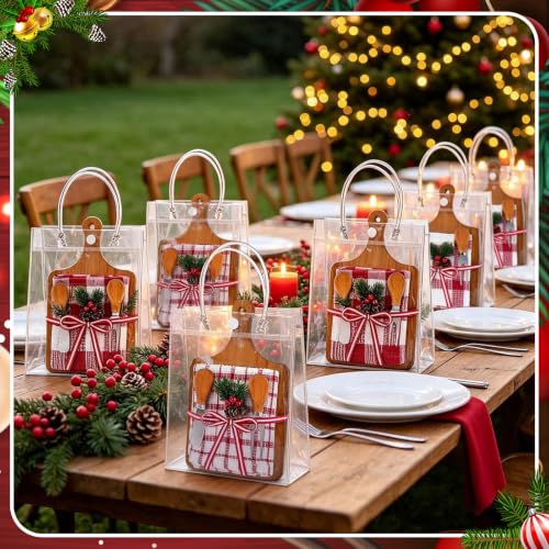Dark Wooden Christmas Cheese & Charcuterie Board Set – 6-Piece Gift Set