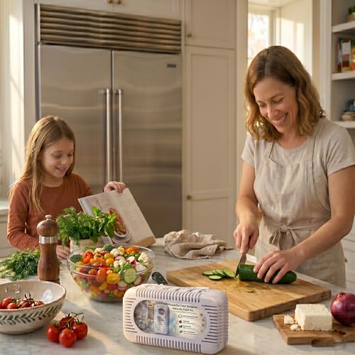 Activated Charcoal Refrigerator Deodorizer & Odor Absorber 2 Pack