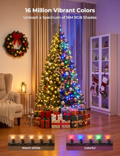 Minetom 82ft 250 LED Color Changing Christmas & Holiday String Lights (Variation: 250LED-82FT)