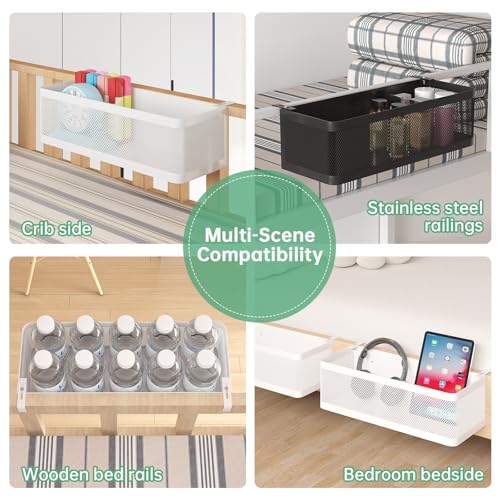 Hanging Bedside Caddy Shelf for Bunk Bed, Dorm Room, and Cubicle Wall