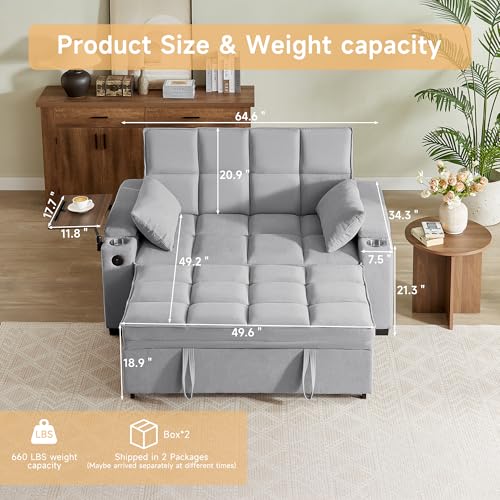 65" Chaise Lounge Chair with Adjustable Backrest, Storage & Swivel Table