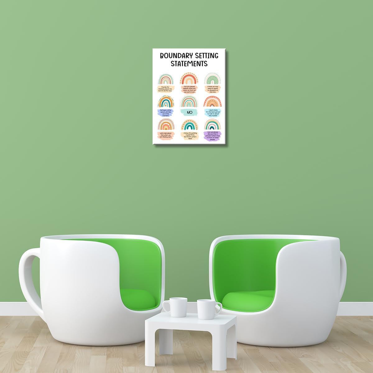 OTINGQD Therapy Poster Canvas - Inspirational Mental Health Wall Art for Office & Home Decor