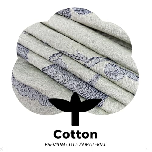 Ginkgo Leaf Reversible Quilt - Queen Size Cotton Bedspread