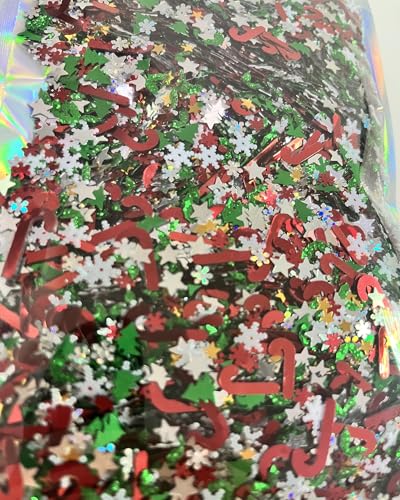 Christmas Confetti 4800 pcs Glitter Snowflakes Candy Canes Tree Decor