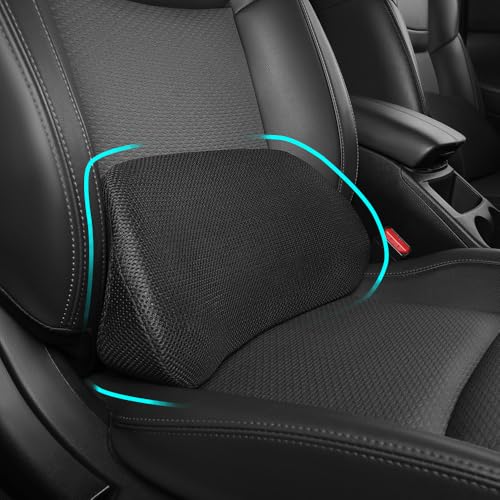 Ergonomic Lumbar Support Pillow for Car Seats - Memory Foam Back Cushion