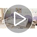 Twin Montessori Floor Bed Frame with Fence, Door, and Wood Slats