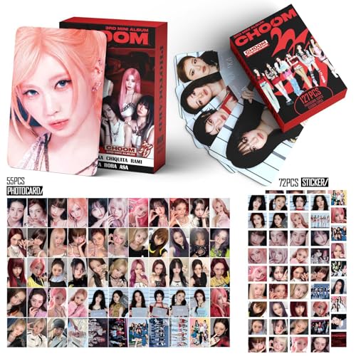 182-Piece Fan Photo Card and Sticker Gift Set with Lanyard and Card Holder