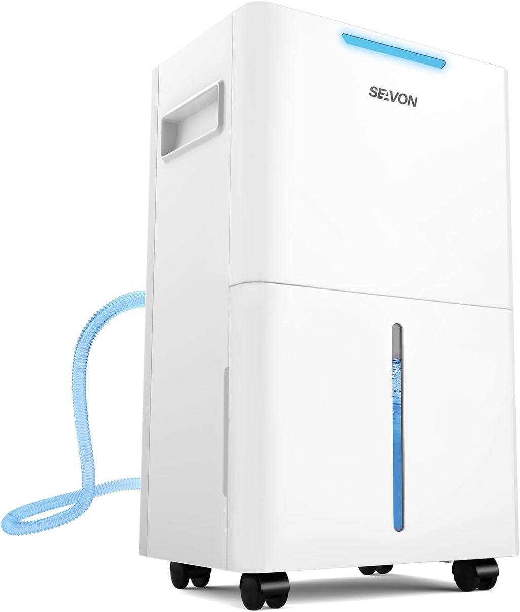 SEAVON 21 Pint Dehumidifier - Powerful Moisture Removal for Home | Smart Humidity Control & 24H Timer