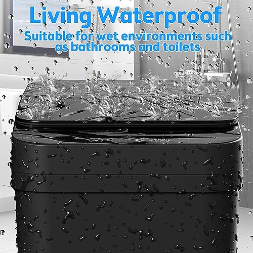2 Pack Touchless Bathroom Trash Can 2.2 Gallon Smart Motion Sensor Bin