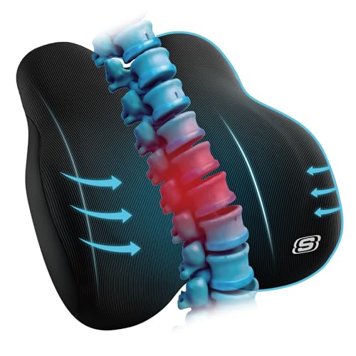 Memory Foam Lumbar Support Pillow for Lower Back Pain Relief