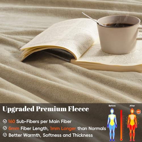 Queen Size Fleece Blanket 90x90 - Soft Plush Microfiber, Lightweight & Warm