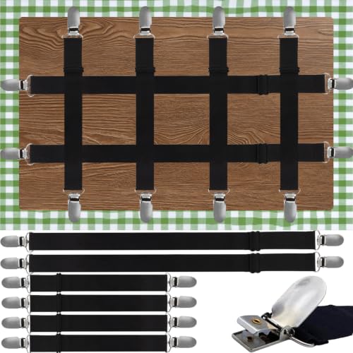 Tablecloth Clips - Multi-Purpose Fabric Holders, 6 Pack