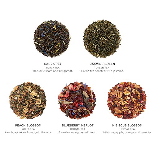 Tea Forte Tea Sampler Set with 10 Pyramid Infuser Bags - Premium Gift Collection
