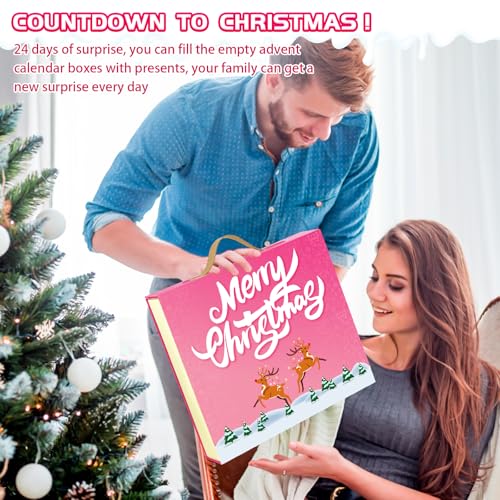 Reusable DIY Empty Advent Calendar Boxes - 24 Day Fillable Countdown Set