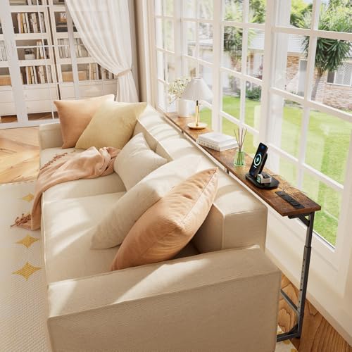 78.75-Inch Adjustable Console Sofa Table with Power Outlets and USB