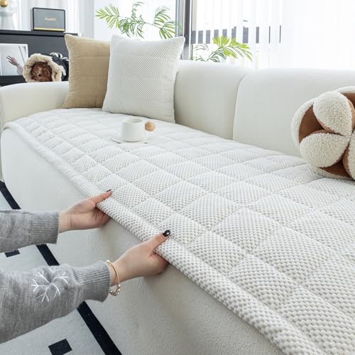Washable Waterproof Sofa Cover for Pets - Non-Slip Plush Fabric, 70x120cm