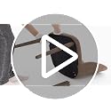 Upholstered Dining Chairs Set of 6, Modern Fabric Kitchen Chairs with Wood Legs