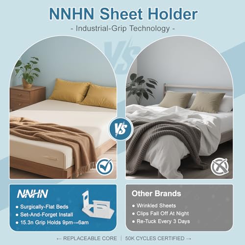Heavy Duty Bed Sheet Holder Straps - Secure Grip for All Mattress Sizes