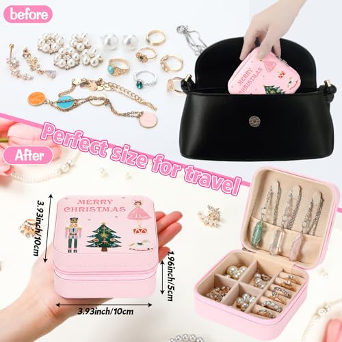 Kathfly 8 Pcs Christmas Nutcracker Ballet Jewelry Boxes - Gift Set for Dancers