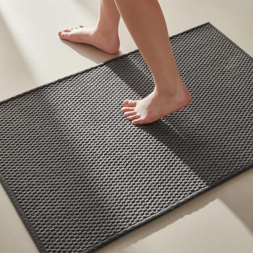 TYUU Non-Slip Bathroom Rug, Quick Dry Absorbent Bath Mat 16"x24"