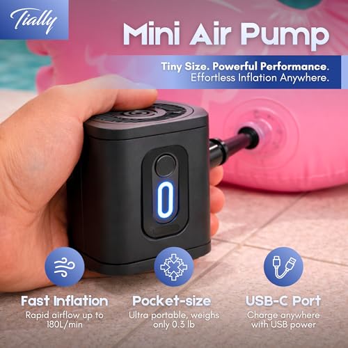 Portable Electric Air Pump for Fast Inflation of Inflatables