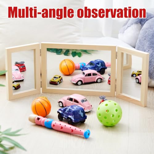 3-Panel Sensory Tri-Fold Mirror for Light Table and Early Learning