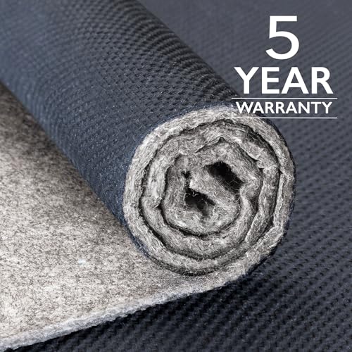 3'x5' Non-Slip Felt and Rubber Rug Pad - 1/2" Thick Premium Cushion