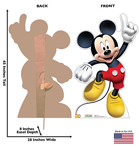Cartoon Mouse Standing Cardboard Cutout - 28" x 45" Party Decoration