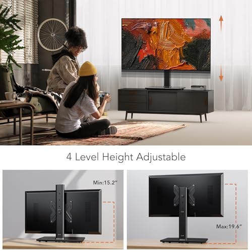 Universal Swivel Tabletop TV Stand for 19-43 Inch TVs | Height Adjustable