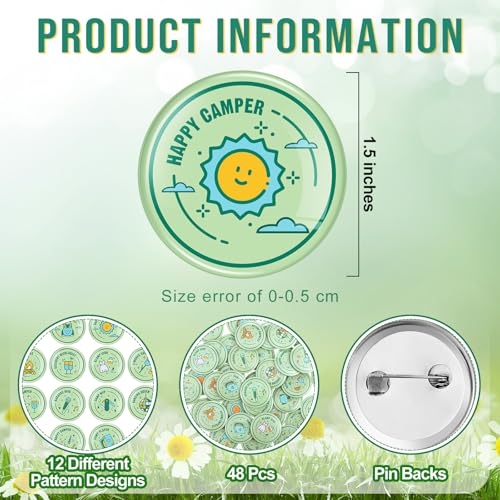 Camping Merit Badge Pins for Bachelorette Party Favors and Bridal Showers