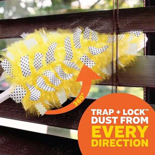 Extendable Duster Cleaning Kit with 3 ft Handle and 12 Heavy-Duty Refills