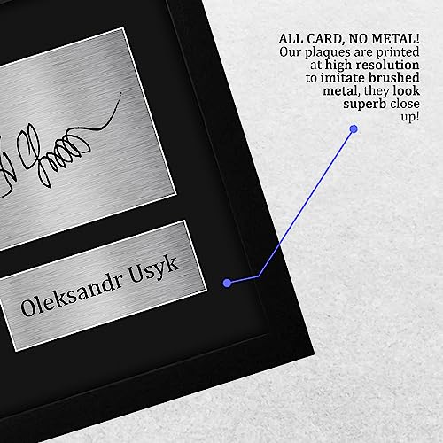 Framed Signed Oleksandr Usyk Boxing Autograph Photo - US Letter Size Gift