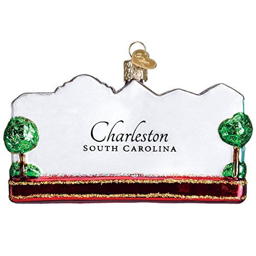 Old World Christmas Rainbow Row Glass Blown Ornament - Hand-Painted Charleston Holiday Decor