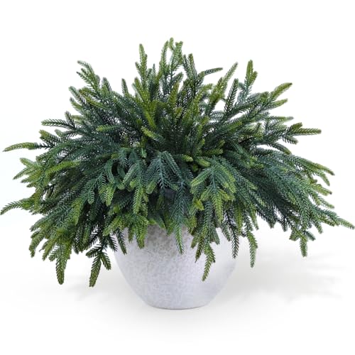 Tulvend 12 Pcs Artificial Pine Branches Real Touch Holiday Decor