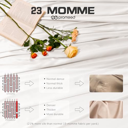 100% Mulberry Silk Duvet Cover King - 23 Momme Cooling Luxury