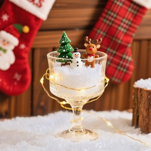 Artificial Fake Snow for Christmas Crafts & Holiday Decor (100g)