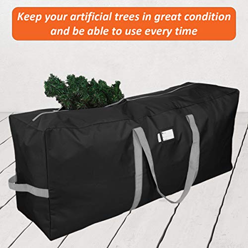 Heavy Duty Christmas Tree Storage Bag for 9 Ft Trees 65 Inch Black