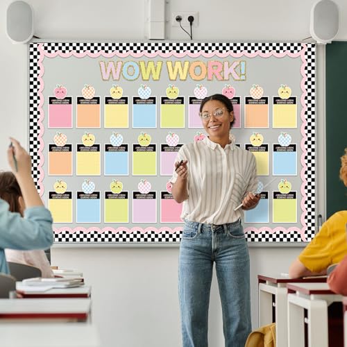 50-Piece Pastel Student Work Display Set for Classroom Bulletin Boards