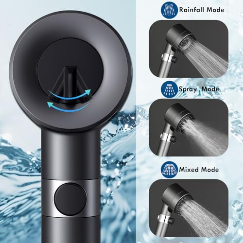 Filtered Handheld Shower Head with 4 Spray Modes and 79-Inch Hose