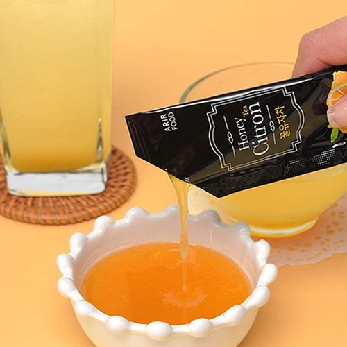 Korean Honey Yuza Citron Tea [ Korean Foods ] Low Calorie Concentrate Yuja Sticks, Vitamin C, Enjoy Anytime Anywhere [ JRND Foods ] 20 Packets