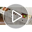 67" Farmhouse Kitchen Pantry Cabinet with Drawers, Green Storage Cupboard