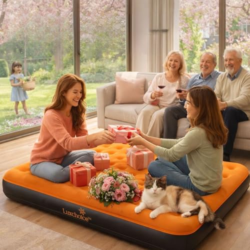Twin Air Mattress with Built-in Rechargeable Pump - 9" Inflatable Bed
