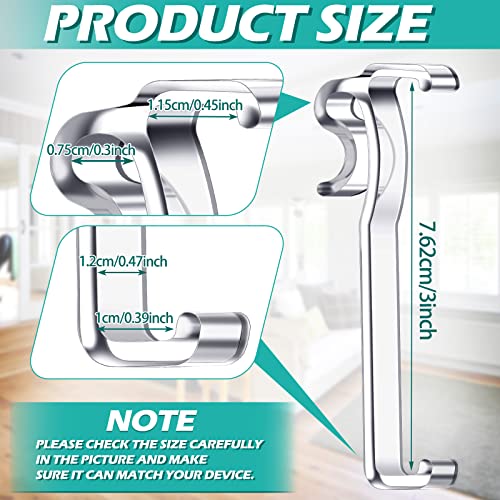 3 Inch Clear Plastic Valance Clips for Horizontal Window Blinds, 12 Pack
