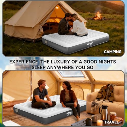 Queen Air Mattress with Built-in Pump - Eco-friendly TPU Design