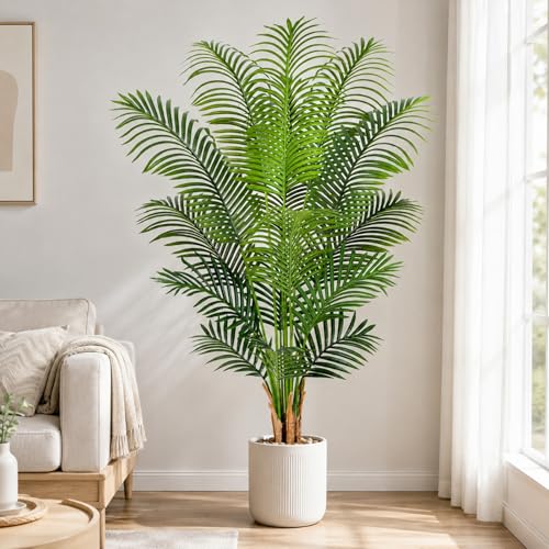 5ft Artificial Palm Tree - Realistic Faux Tropical Plant in Pot